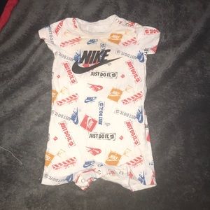 Nike infant shorts one piece
